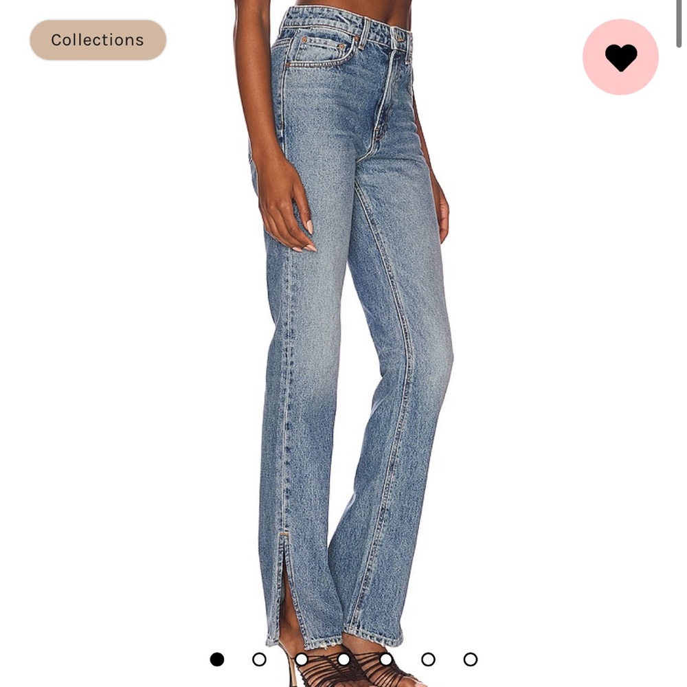 Harlow High Rise Slim Boot With Slit GRLFRND Jeans. Revolve